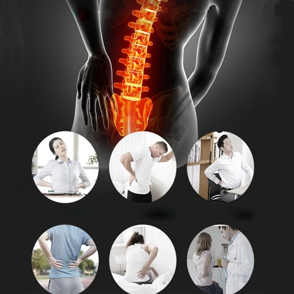 Tourmaline Self-Heating Lower Back Brace Magnetic Therapy Lumbar Brace Back Support Belt