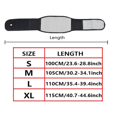 Tourmaline Self-Heating Lower Back Brace Magnetic Therapy Lumbar Brace Back Support Belt