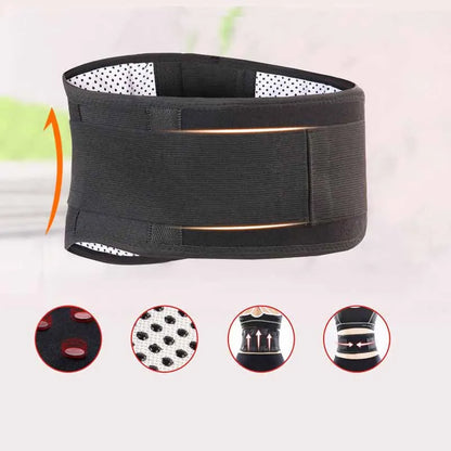 Tourmaline Self-Heating Lower Back Brace Magnetic Therapy Lumbar Brace Back Support Belt